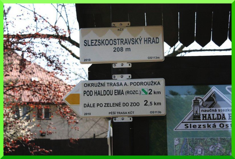 Turistické směrovky pro nás platí žlutá značka.